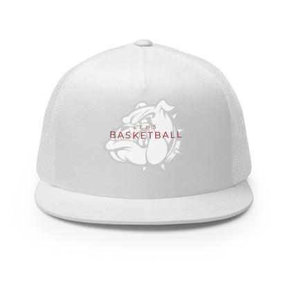 Performance | 5 Panel Trucker Cap | Lynn English Cheerleading | Bulldogs Basketball Logo