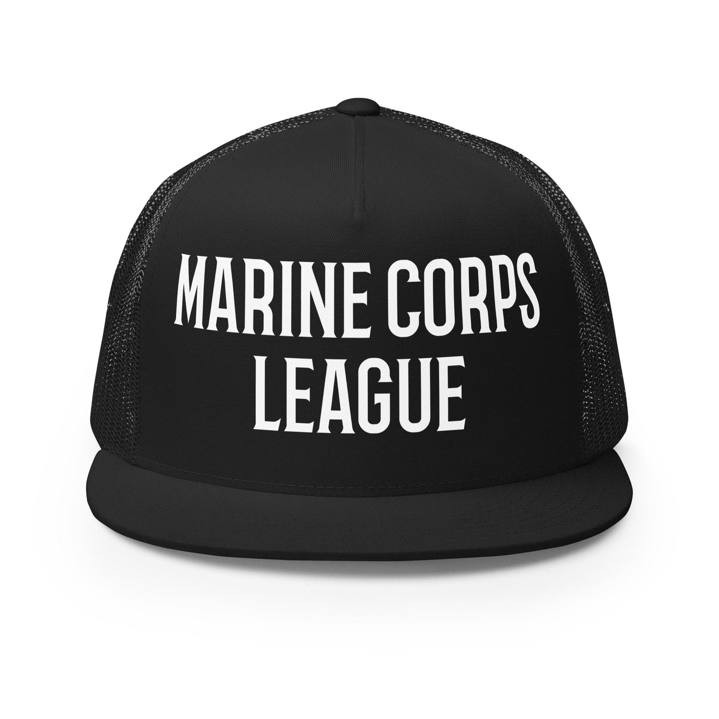 Performance | 5 Panel Trucker Cap | Marine Corps League kings County Det 455 | Crest Logo