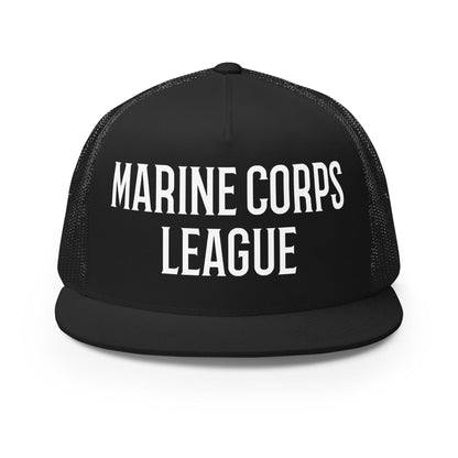 Performance | 5 Panel Trucker Cap | Marine Corps League kings County Det 455 | Crest Logo