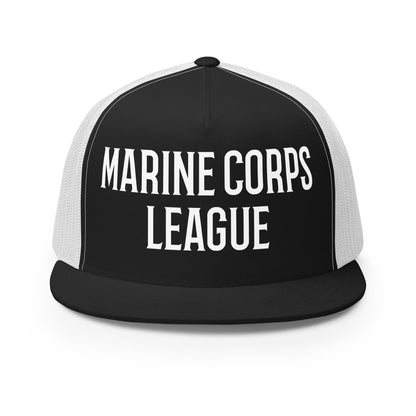 Performance | 5 Panel Trucker Cap | Marine Corps League kings County Det 455 | Crest Logo