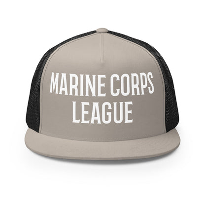 Performance | 5 Panel Trucker Cap | Marine Corps League kings County Det 455 | Crest Logo