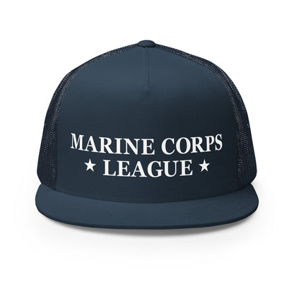 Performance | 5 Panel Trucker Cap | Marine Corps League kings County Det 455 | Shield Logo