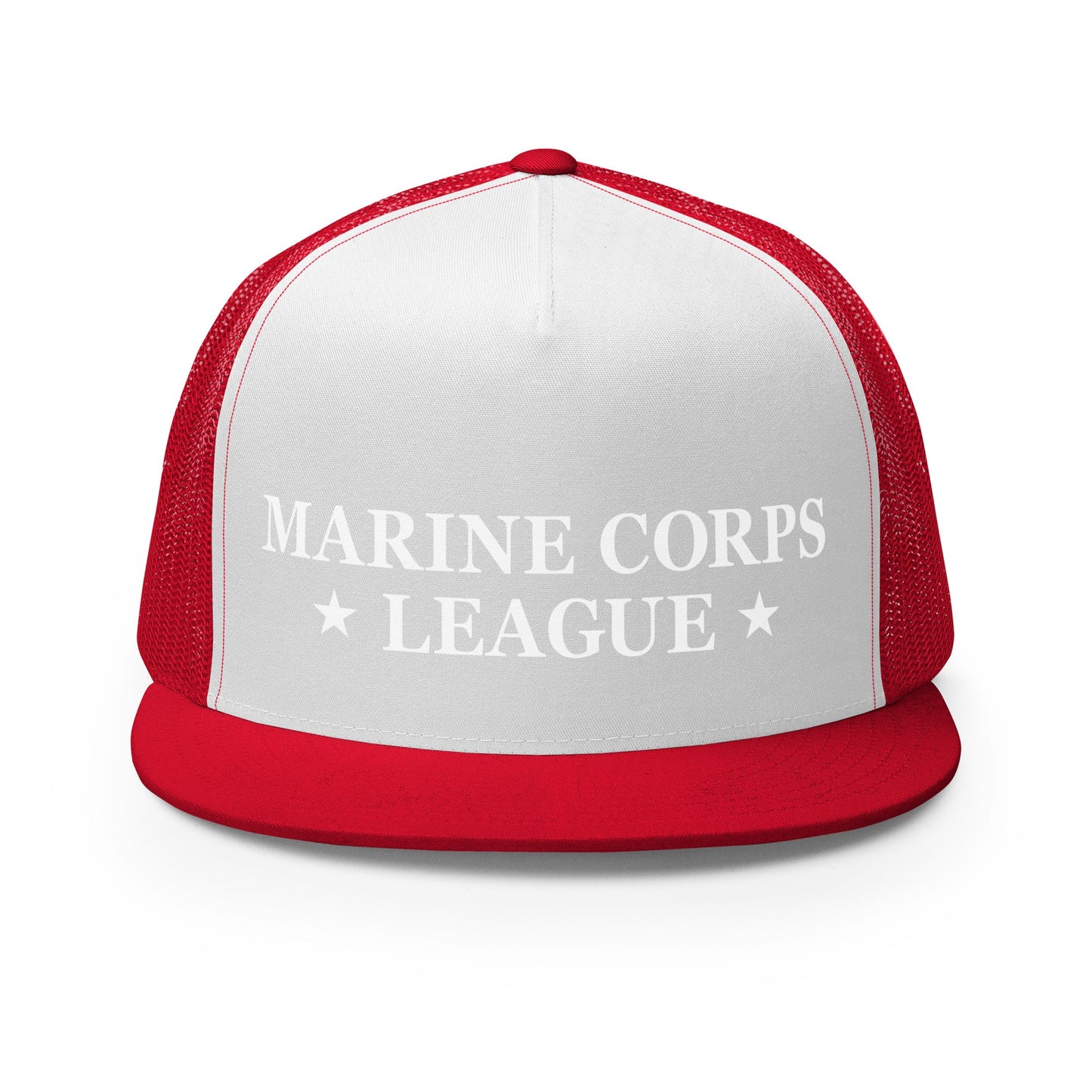 Performance | 5 Panel Trucker Cap | Marine Corps League kings County Det 455 | Shield Logo