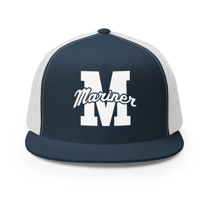 Performance | 5 Panel Trucker Cap | Mariner girls soccer | Script Logo