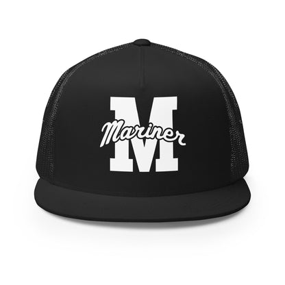 Performance | 5 Panel Trucker Cap | Mariner girls soccer | Script Logo