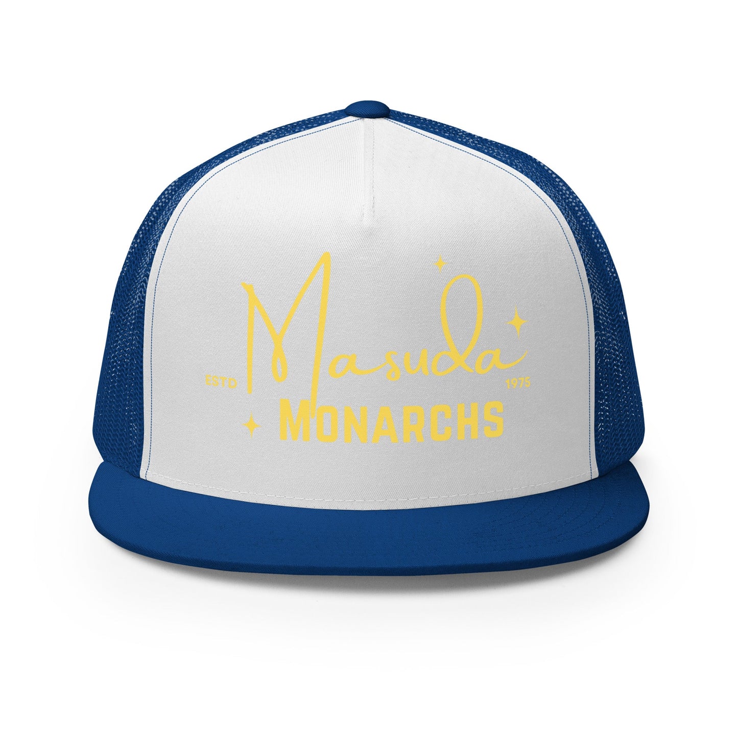 Performance | 5 Panel Trucker Cap | Masuda Middle School | Alt Script Logo
