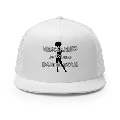 Performance | 5 Panel Trucker Cap | Mercenaries in Motion Dance Team | Silhouette Logo