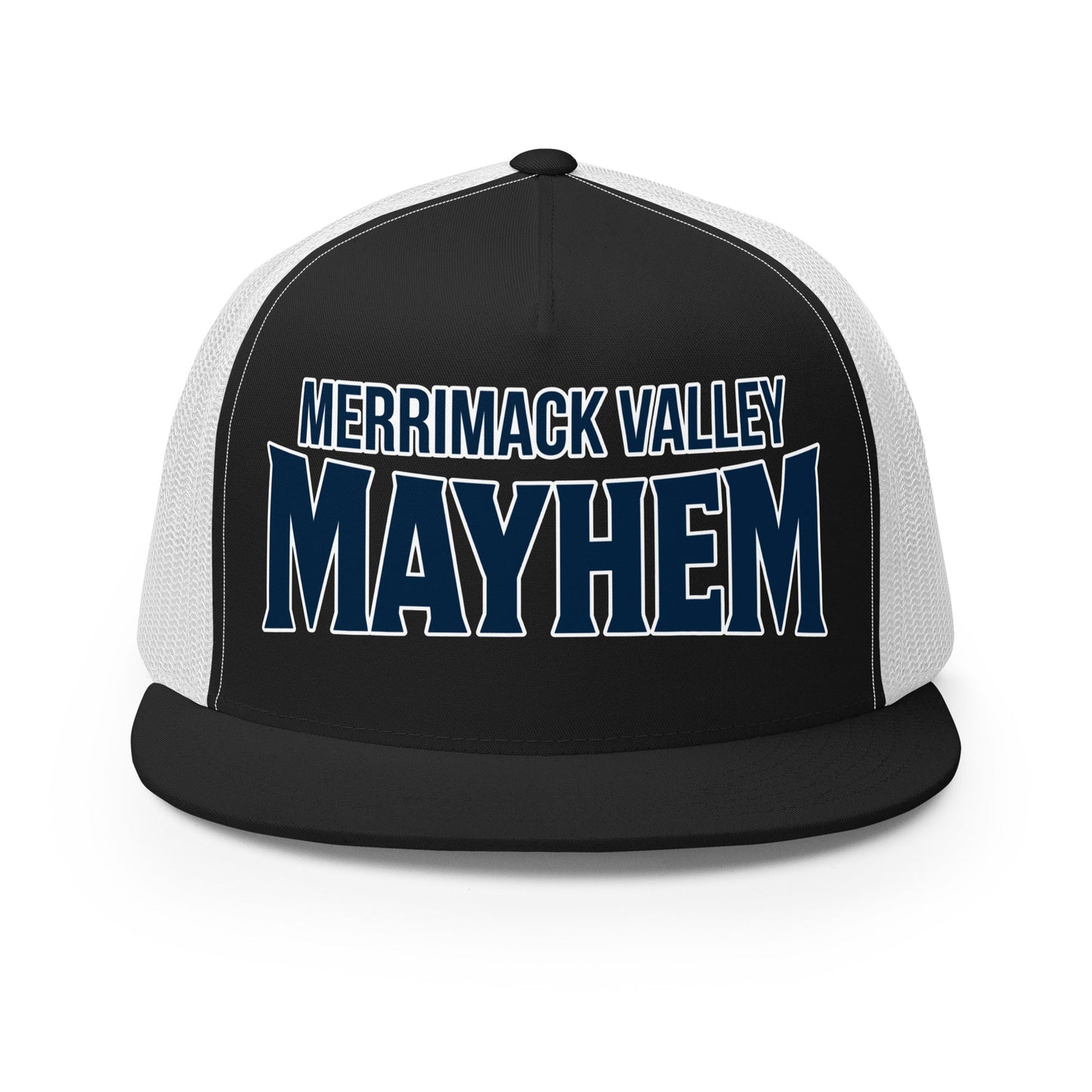 Performance | 5 Panel Trucker Cap | Merrimack Valley Mayhem | Script Logo