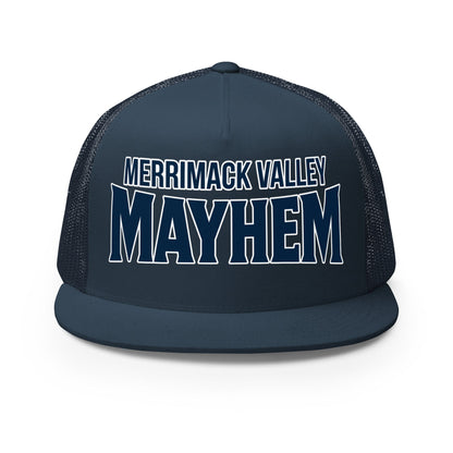 Performance | 5 Panel Trucker Cap | Merrimack Valley Mayhem | Script Logo