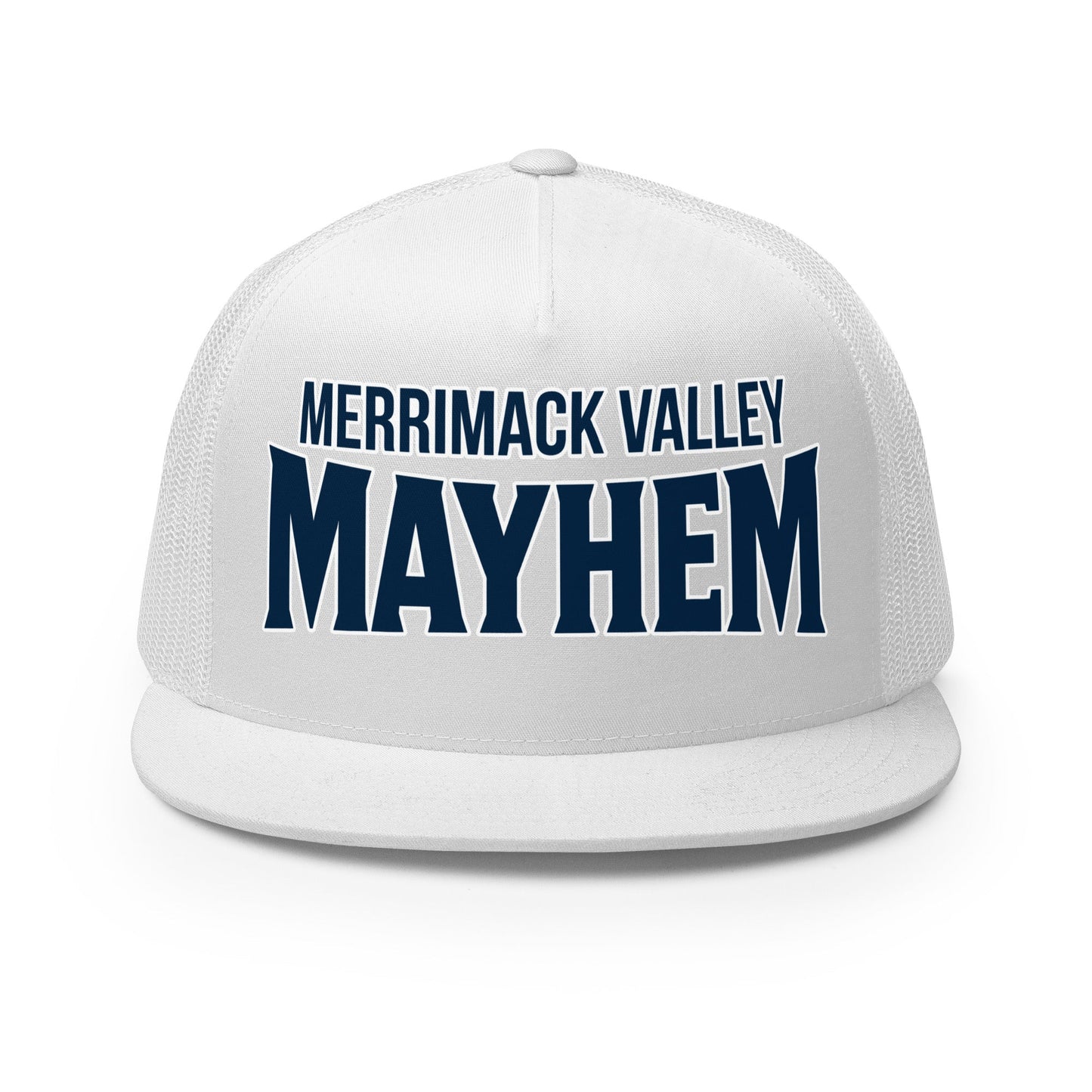 Performance | 5 Panel Trucker Cap | Merrimack Valley Mayhem | Script Logo