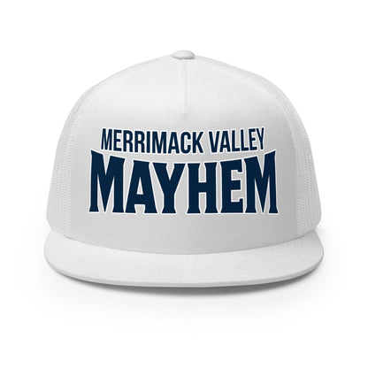 Performance | 5 Panel Trucker Cap | Merrimack Valley Mayhem | Script Logo