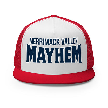Performance | 5 Panel Trucker Cap | Merrimack Valley Mayhem | Script Logo