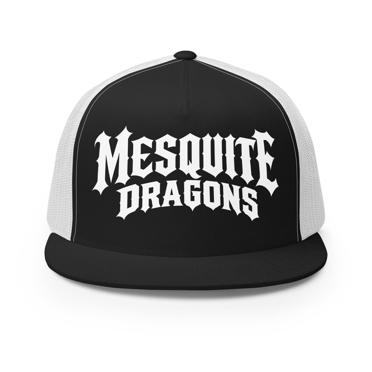 Performance | 5 Panel Trucker Cap | Mesquite High School | Crest Logo