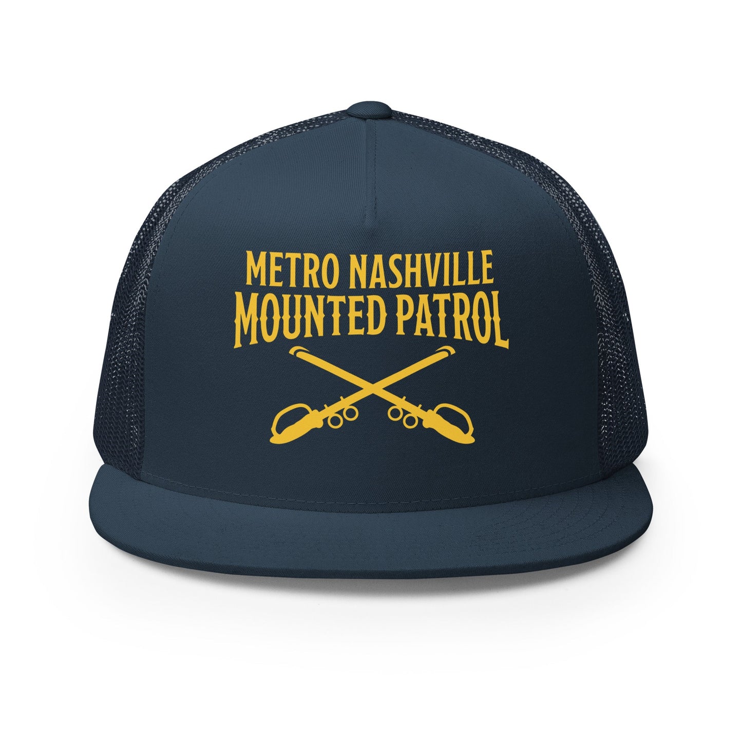 Performance | 5 Panel Trucker Cap | Metro Nashville Police Department Horse Mounted Patrol | Crest Logo
