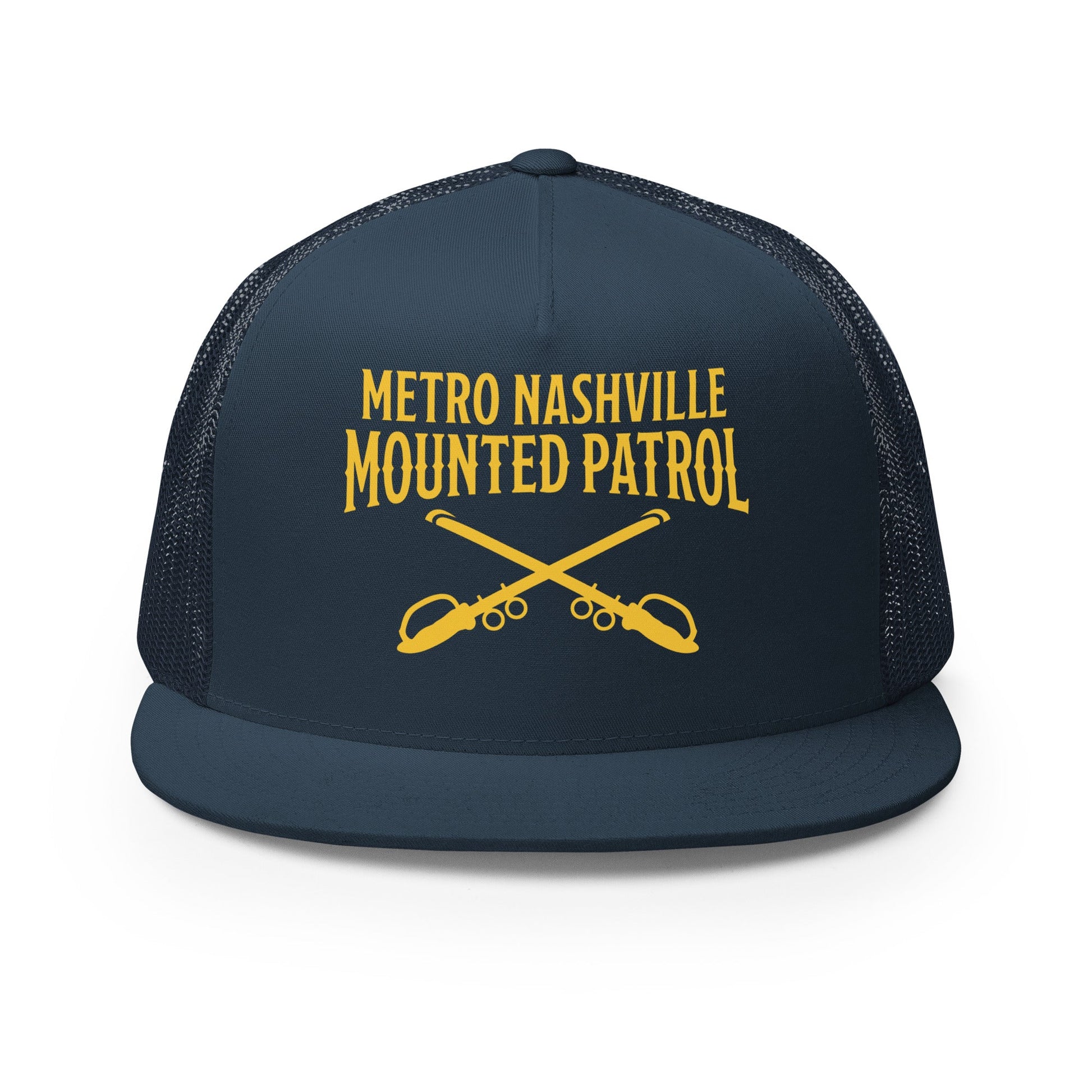 Performance | 5 Panel Trucker Cap | Metro Nashville Police Department Horse Mounted Patrol | Crest Logo