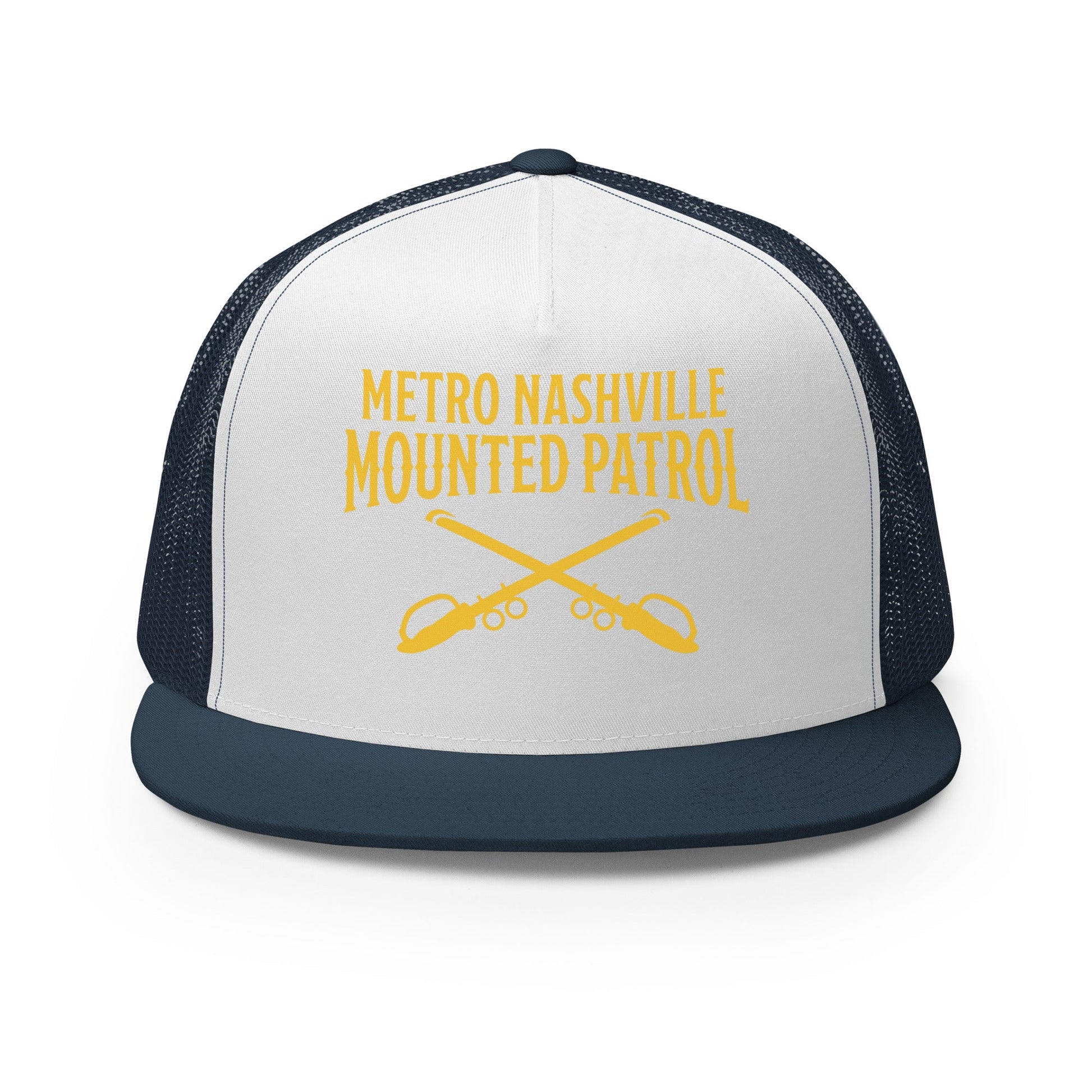 Performance | 5 Panel Trucker Cap | Metro Nashville Police Department Horse Mounted Patrol | Crest Logo