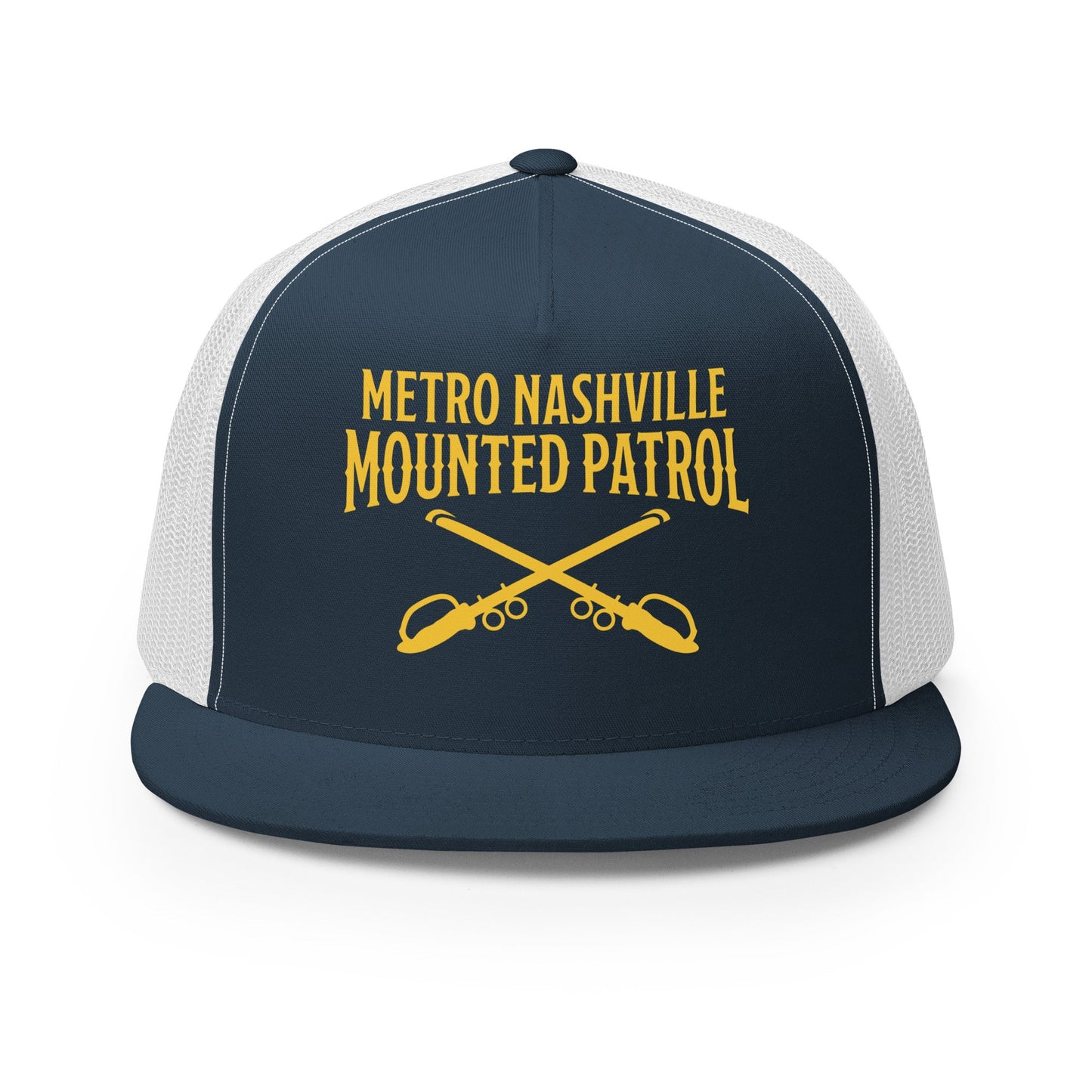 Performance | 5 Panel Trucker Cap | Metro Nashville Police Department Horse Mounted Patrol | Crest Logo