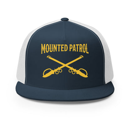 Performance | 5 Panel Trucker Cap | Metro Nashville Police Department Horse Mounted Patrol | Sabres Logo