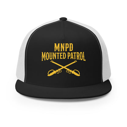 Performance | 5 Panel Trucker Cap | Metro Nashville Police Department Horse Mounted Patrol | Sabres MNPD Logo