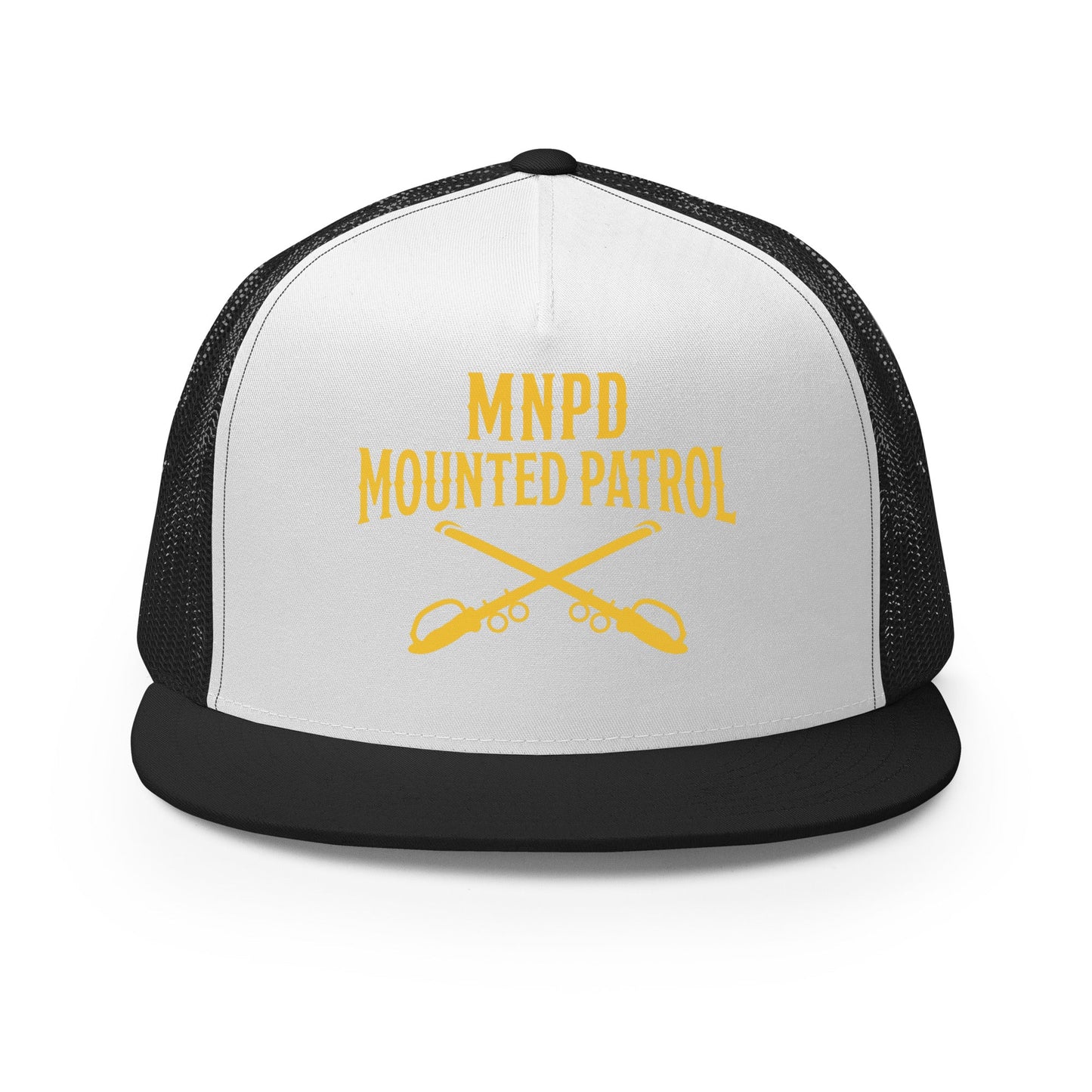 Performance | 5 Panel Trucker Cap | Metro Nashville Police Department Horse Mounted Patrol | Sabres MNPD Logo