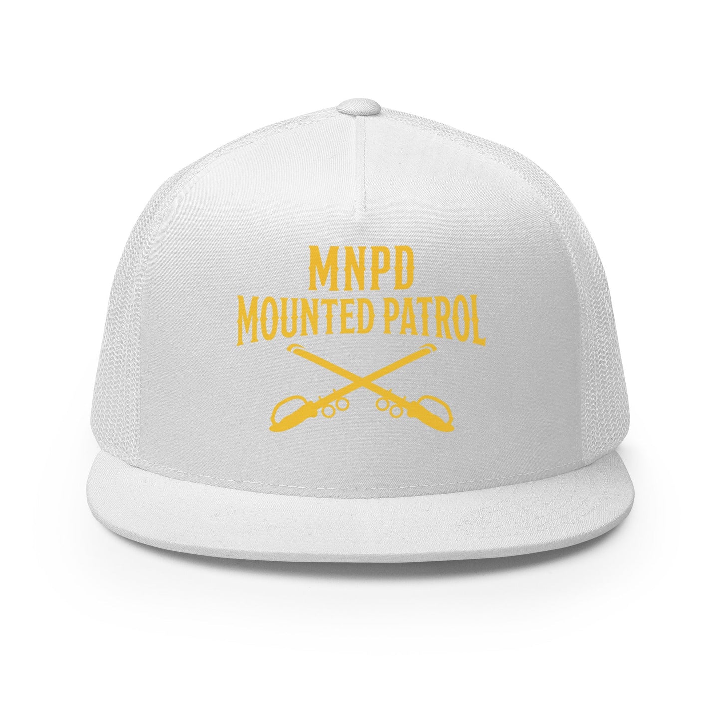 Performance | 5 Panel Trucker Cap | Metro Nashville Police Department Horse Mounted Patrol | Sabres MNPD Logo