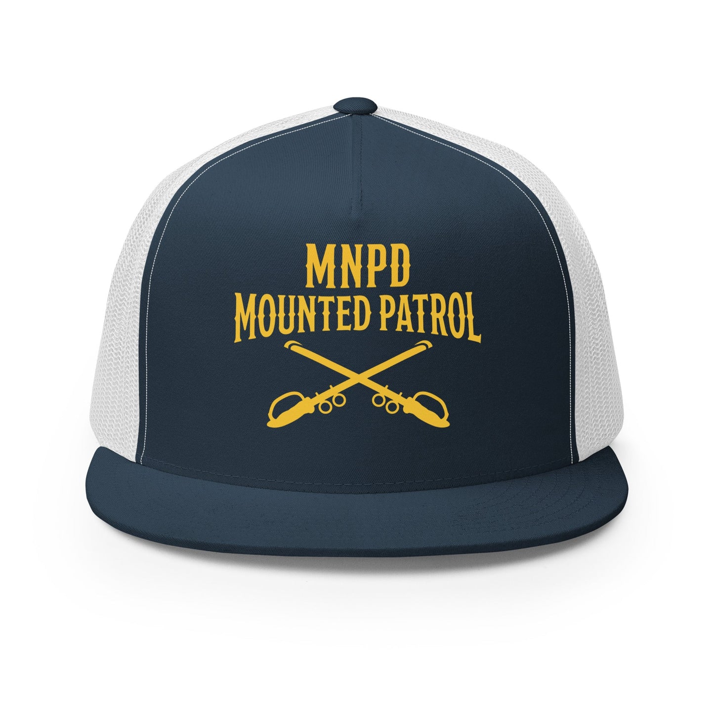 Performance | 5 Panel Trucker Cap | Metro Nashville Police Department Horse Mounted Patrol | Sabres MNPD Logo