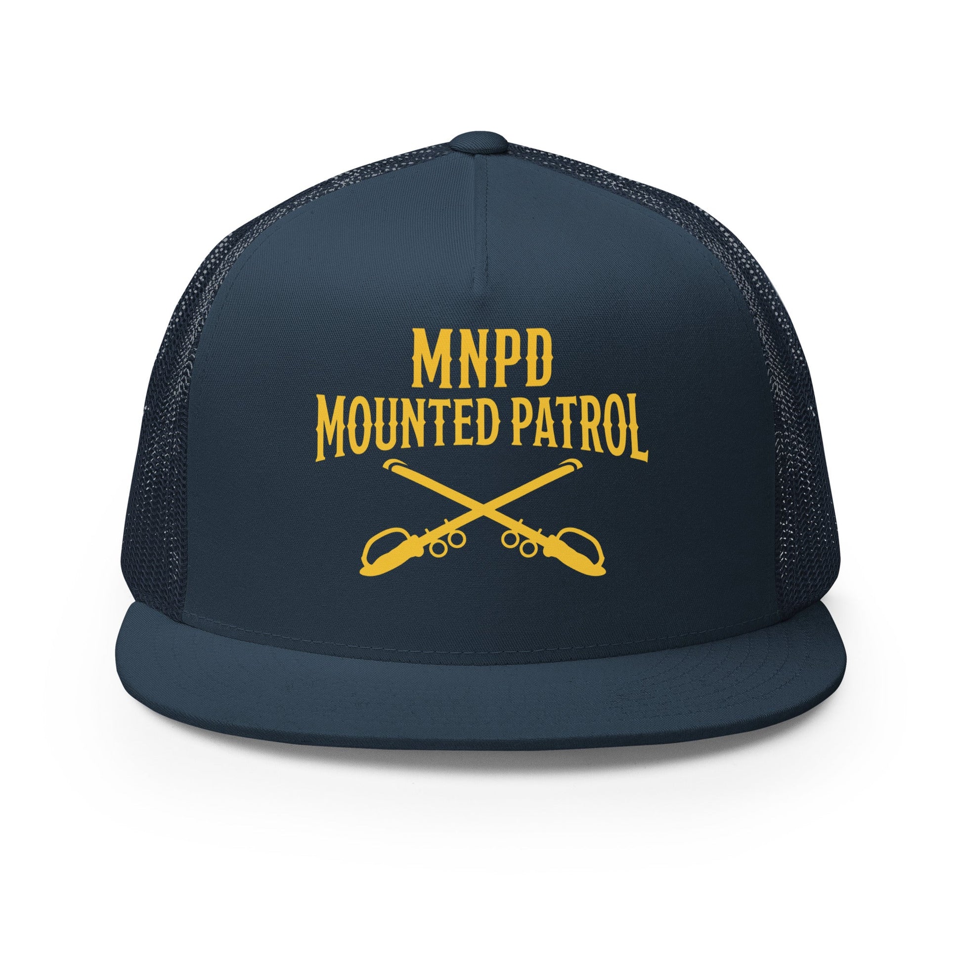 Performance | 5 Panel Trucker Cap | Metro Nashville Police Department Horse Mounted Patrol | Sabres MNPD Logo