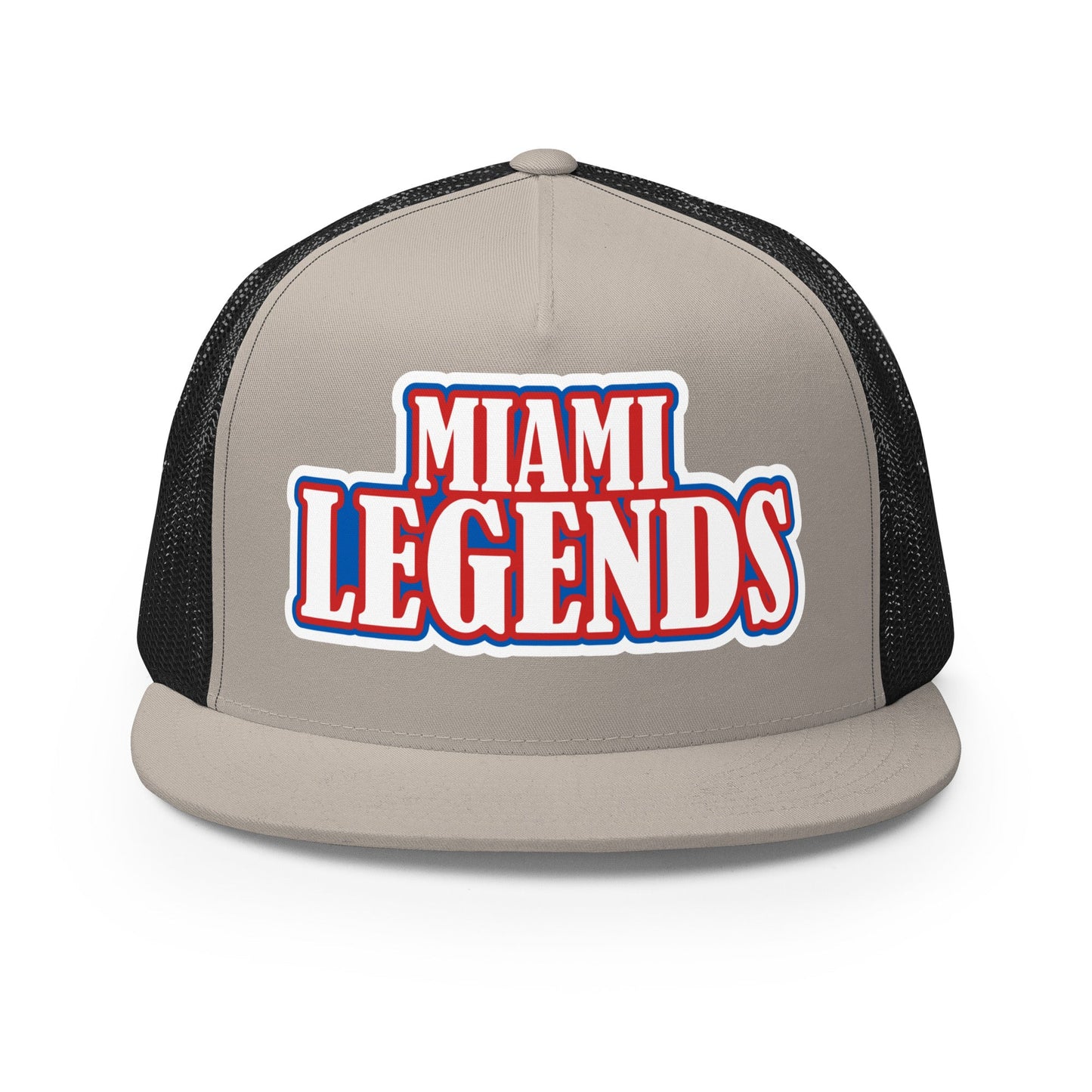 Performance | 5 Panel Trucker Cap | Miami Legends Football | King Shield Logo
