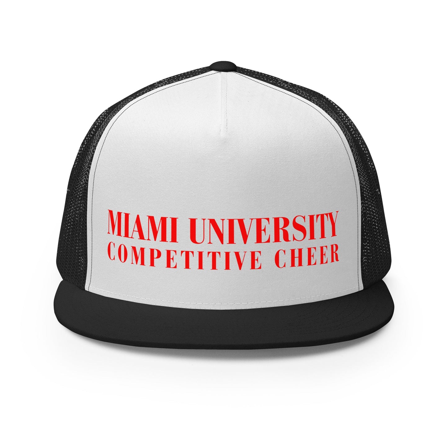 Performance | 5 Panel Trucker Cap | Miami University Competitive Cheer Team
