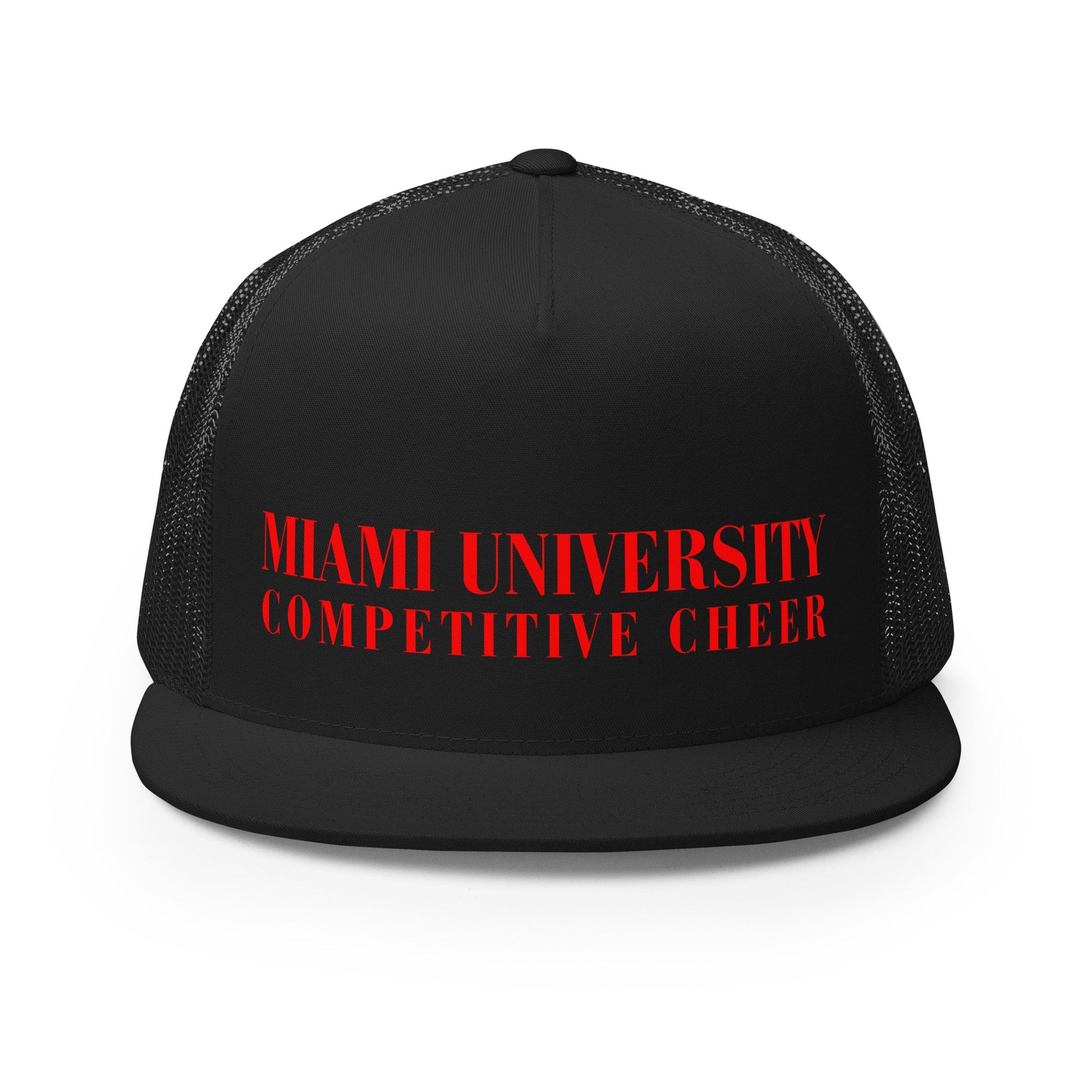 Performance | 5 Panel Trucker Cap | Miami University Competitive Cheer Team