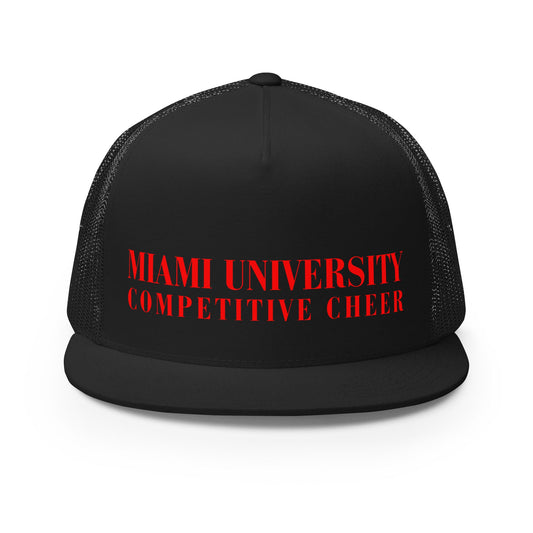 Performance | 5 Panel Trucker Cap | Miami University Competitive Cheer Team