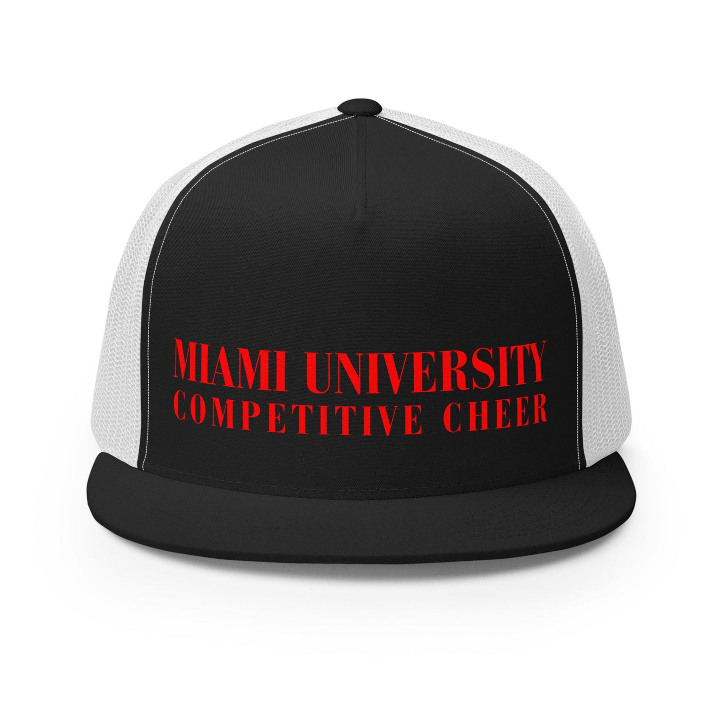 Performance | 5 Panel Trucker Cap | Miami University Competitive Cheer Team