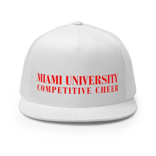 Performance | 5 Panel Trucker Cap | Miami University Competitive Cheer Team