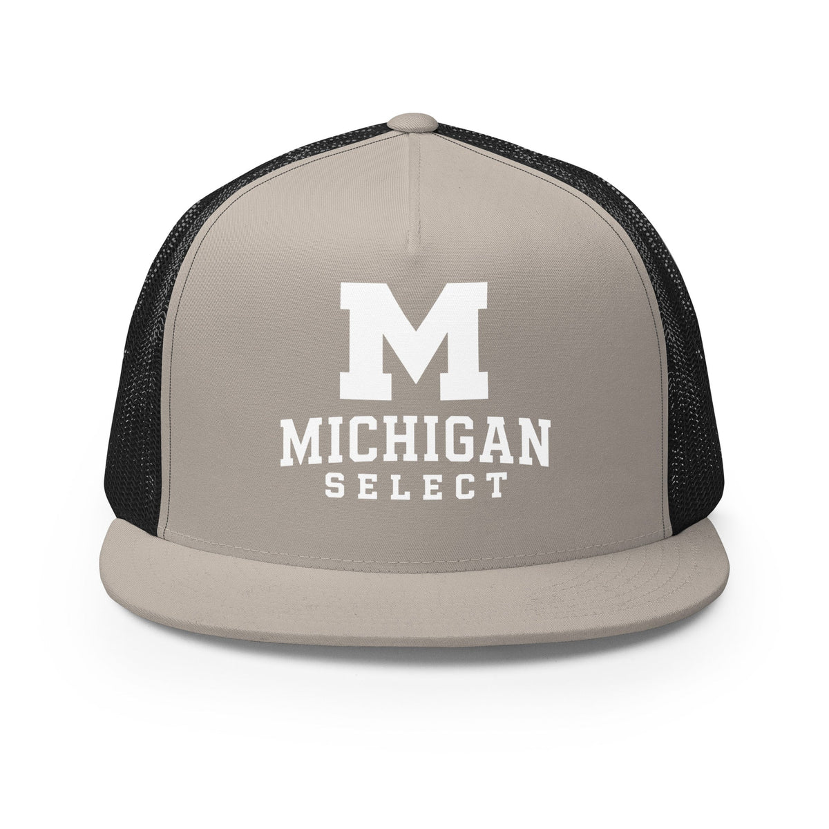 Performance | 5 Panel Trucker Cap | Michigan Select Baseball | Crest Logo