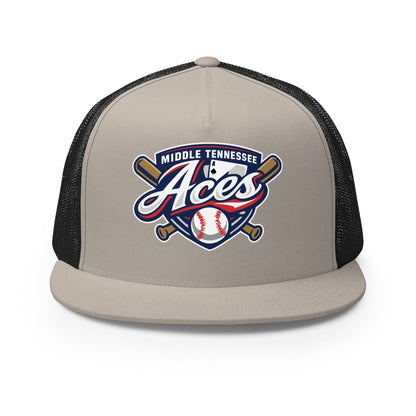Performance | 5 Panel Trucker Cap | Middle TN Aces 8u