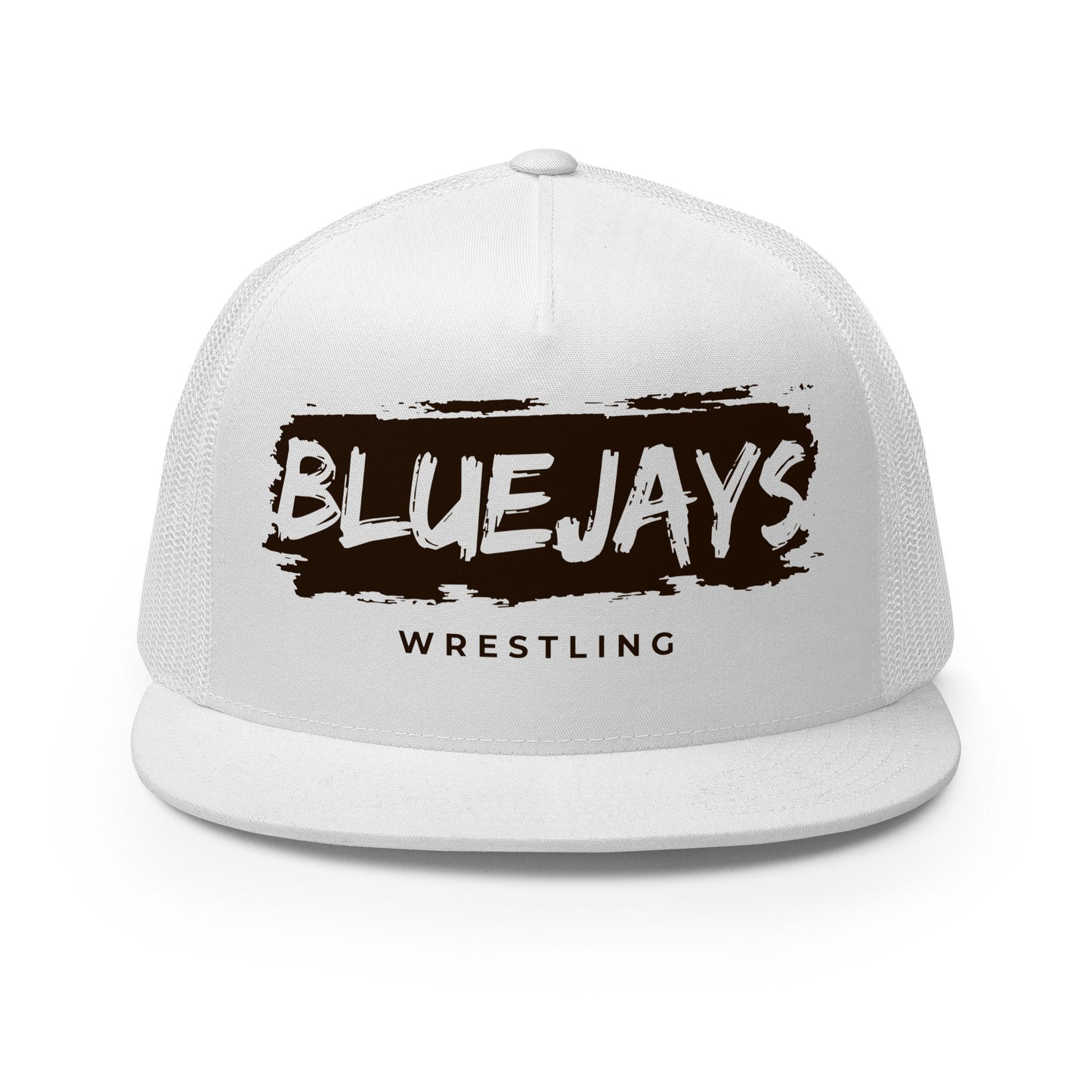 Performance | 5 Panel Trucker Cap | Middlesex Bluejays Wrestling | Script Logo