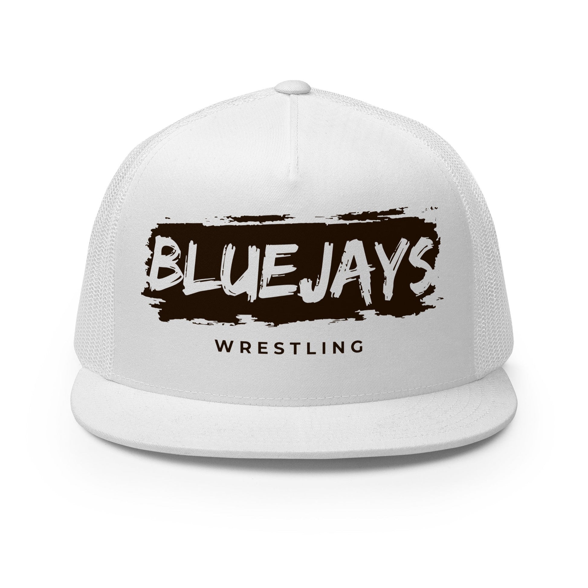 Performance | 5 Panel Trucker Cap | Middlesex Bluejays Wrestling | Script Logo