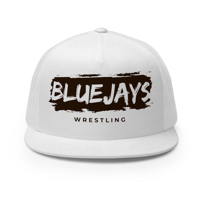Performance | 5 Panel Trucker Cap | Middlesex Bluejays Wrestling | Script Logo