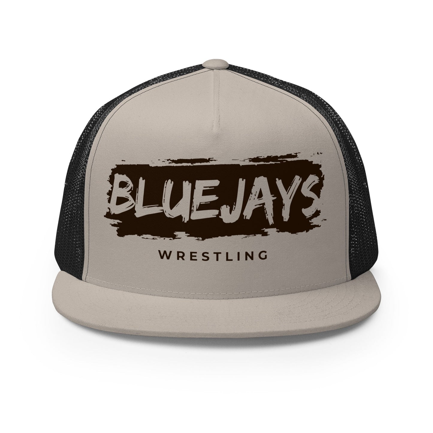 Performance | 5 Panel Trucker Cap | Middlesex Bluejays Wrestling | Script Logo