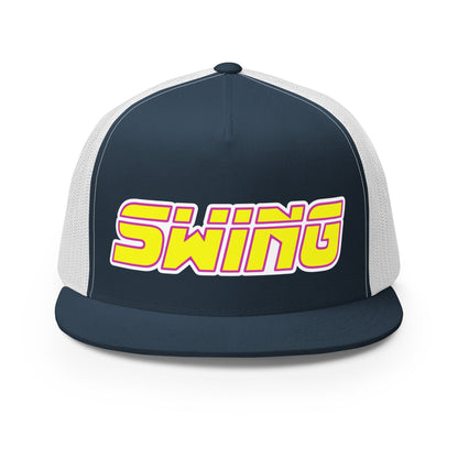Performance | 5 Panel Trucker Cap | Midwest Swing Softball | Mark Logo