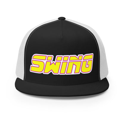 Performance | 5 Panel Trucker Cap | Midwest Swing Softball | Mark Logo
