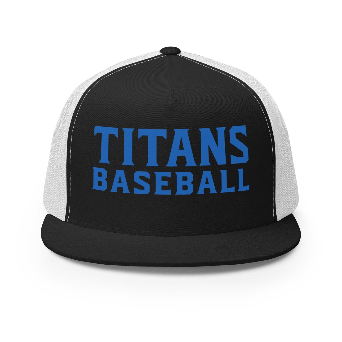 Performance | 5 Panel Trucker Cap | Mighty Titans Baseball | Crest Logo