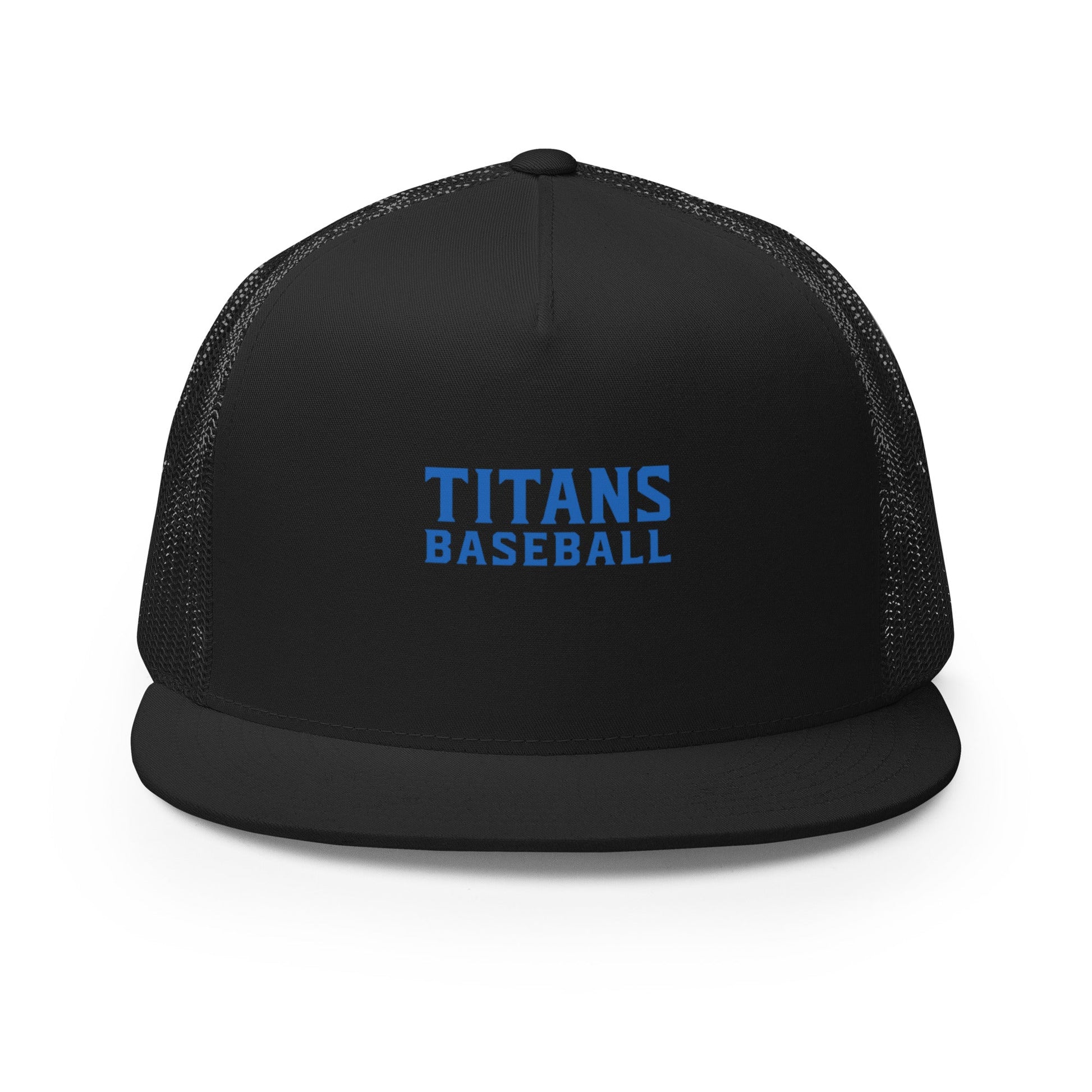 Performance | 5 Panel Trucker Cap | Mighty Titans Baseball | Crest Logo