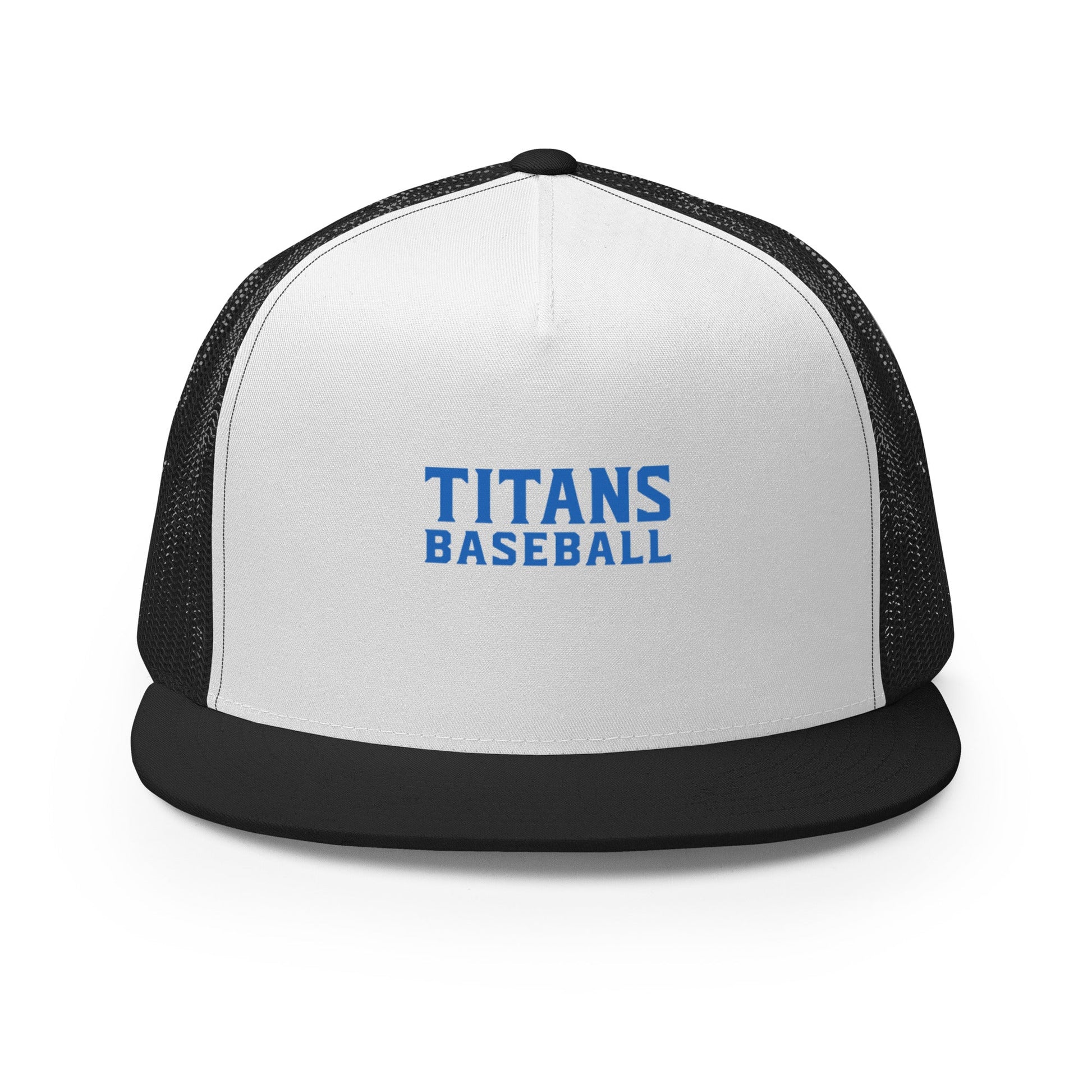 Performance | 5 Panel Trucker Cap | Mighty Titans Baseball | Crest Logo