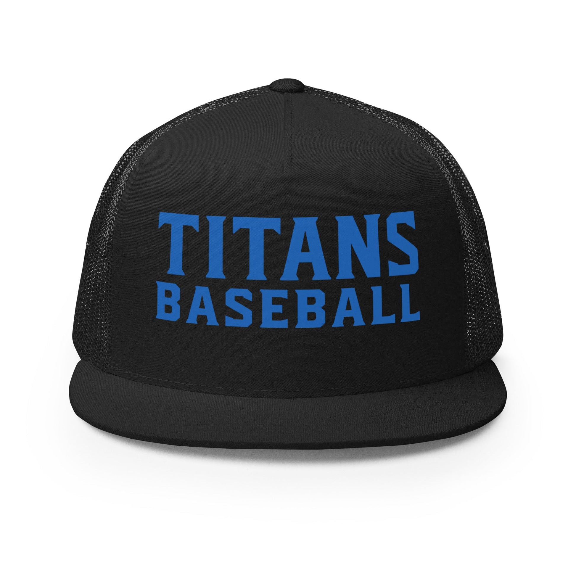 Performance | 5 Panel Trucker Cap | Mighty Titans Baseball | Crest Logo
