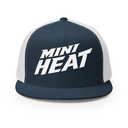 Performance | 5 Panel Trucker Cap | MINI HEAT | Crest Logo