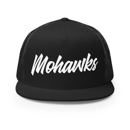 Performance | 5 Panel Trucker Cap | Mohawks | Wordmark Athletic Logo