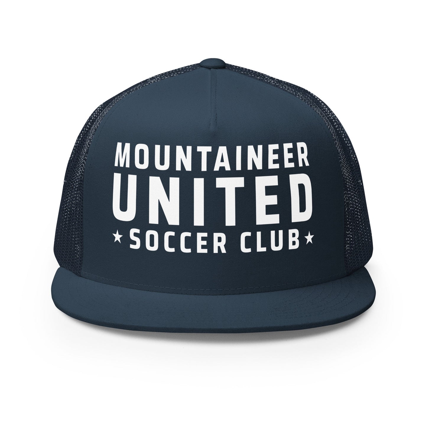Performance | 5 Panel Trucker Cap | Mountaineer United Soccer Club | Alpine Crest Logo
