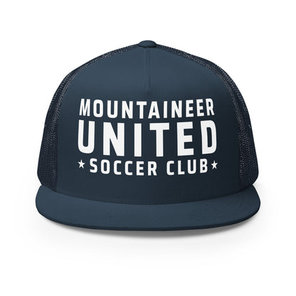 Performance | 5 Panel Trucker Cap | Mountaineer United Soccer Club | Alpine Crest Logo