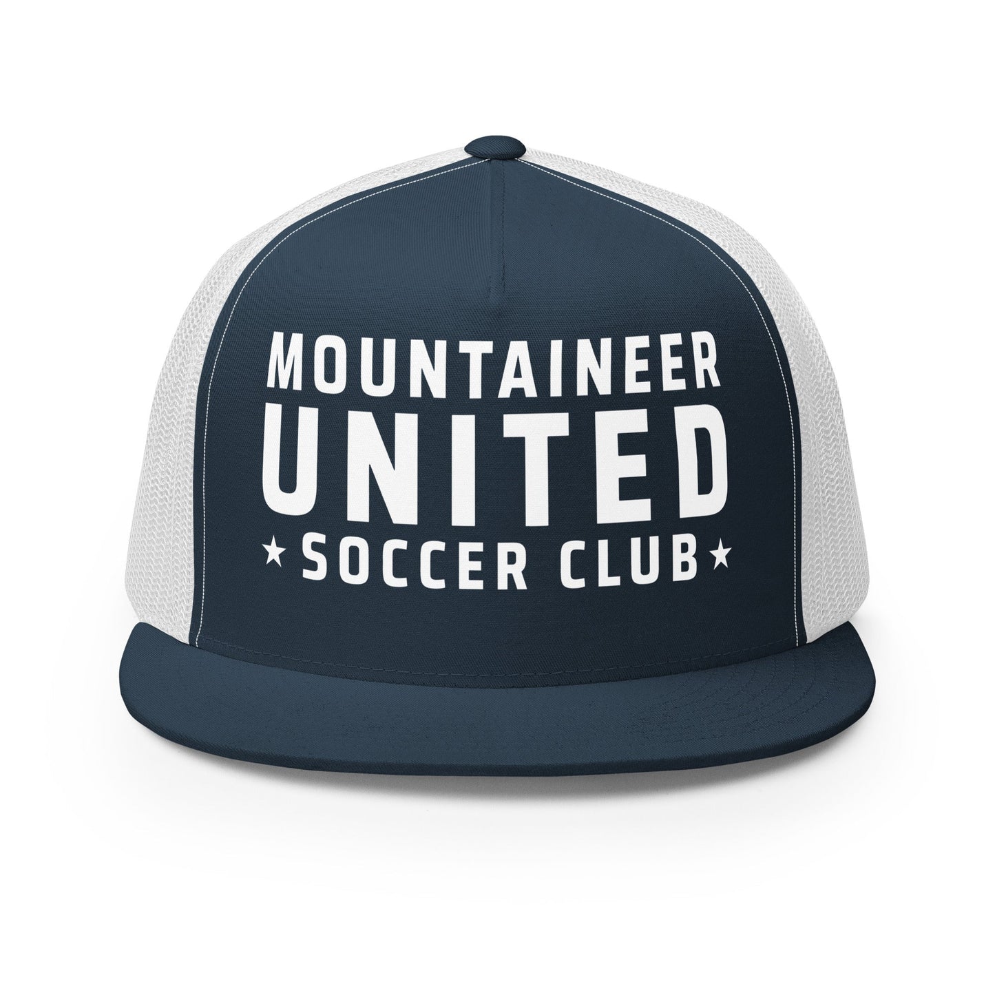 Performance | 5 Panel Trucker Cap | Mountaineer United Soccer Club | Alpine Crest Logo